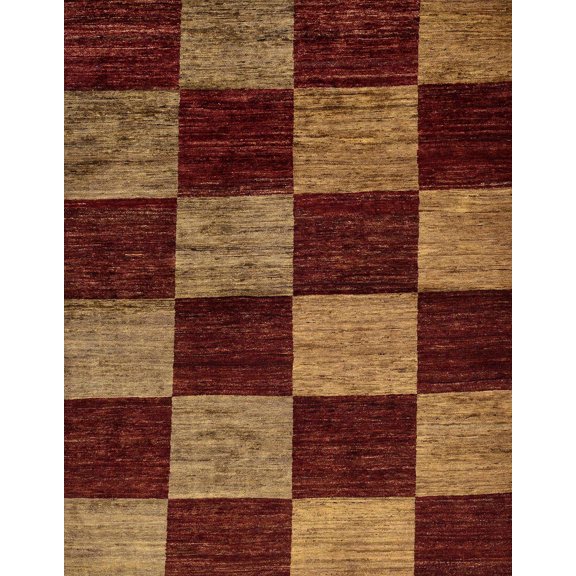 Ahgly Company Machine Washable Indoor Rectangle Abstract Chocolate Brown Area Rugs, 5' x 7'