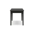 thumbnail image 3 of 48 Inch Home Office Desk Vintage Black Wood Single Drawer 2 USB Ports, 3 of 5