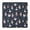 Dark Blue Ballerina, variant on Beige Princess Dress Pattern Square Fitted Tablecloth with Elastic Edge,Square Table Cover,Washable Elastic Table Cover for Home Kitchen Party Decor 36"x36"