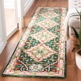 thumbnail image 3 of SAFAVIEH Aspen Coco Southwestern Wool Area Rug, Green/Red, 3' x 5', 3 of 10