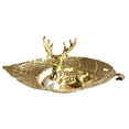 thumbnail image 4 of Adorno de reno de estilo nórdico, reno de metal dorado, adorno pequeño para mesa, mini artesanía, decoración del hogar, 4 of 9
