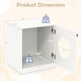 thumbnail image 3 of Gymax Modern Cat Litter Box EnclosureHidden Kitten Washroom FurnitureIndoor Pet Home, 3 of 10