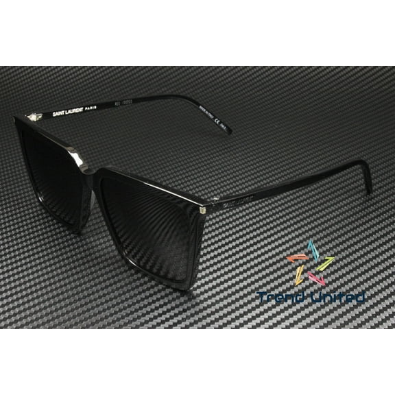 Saint Laurent SL 474-001 Black square Sunglasses for womens