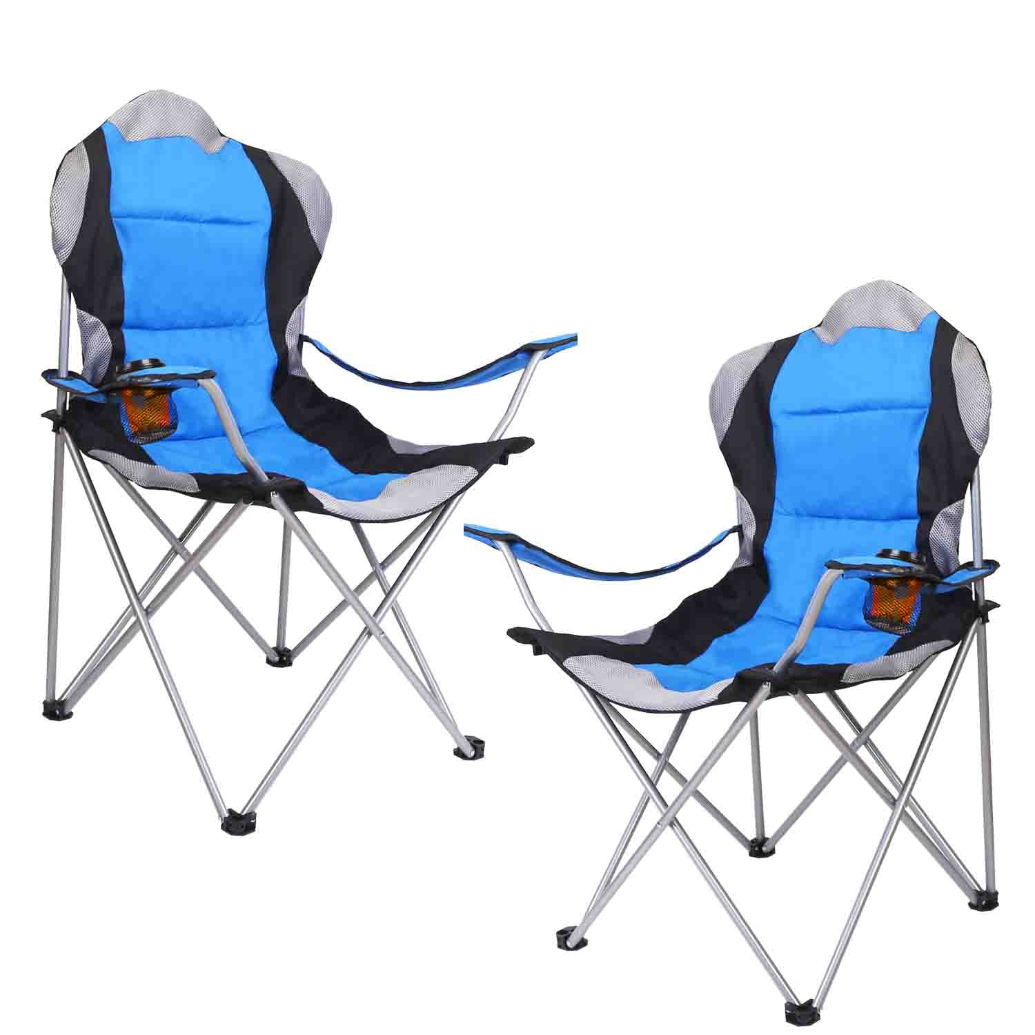 [2Pack] Oversized Folding Camping Chair, iMounTEK Heavy Duty Padded