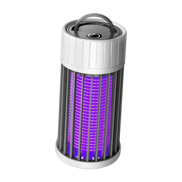 360 degree Atraer trampas electrónicas para moscas para patio trasero Cocina Terraza Enchufe gris Zulema Luz nocturna portátil