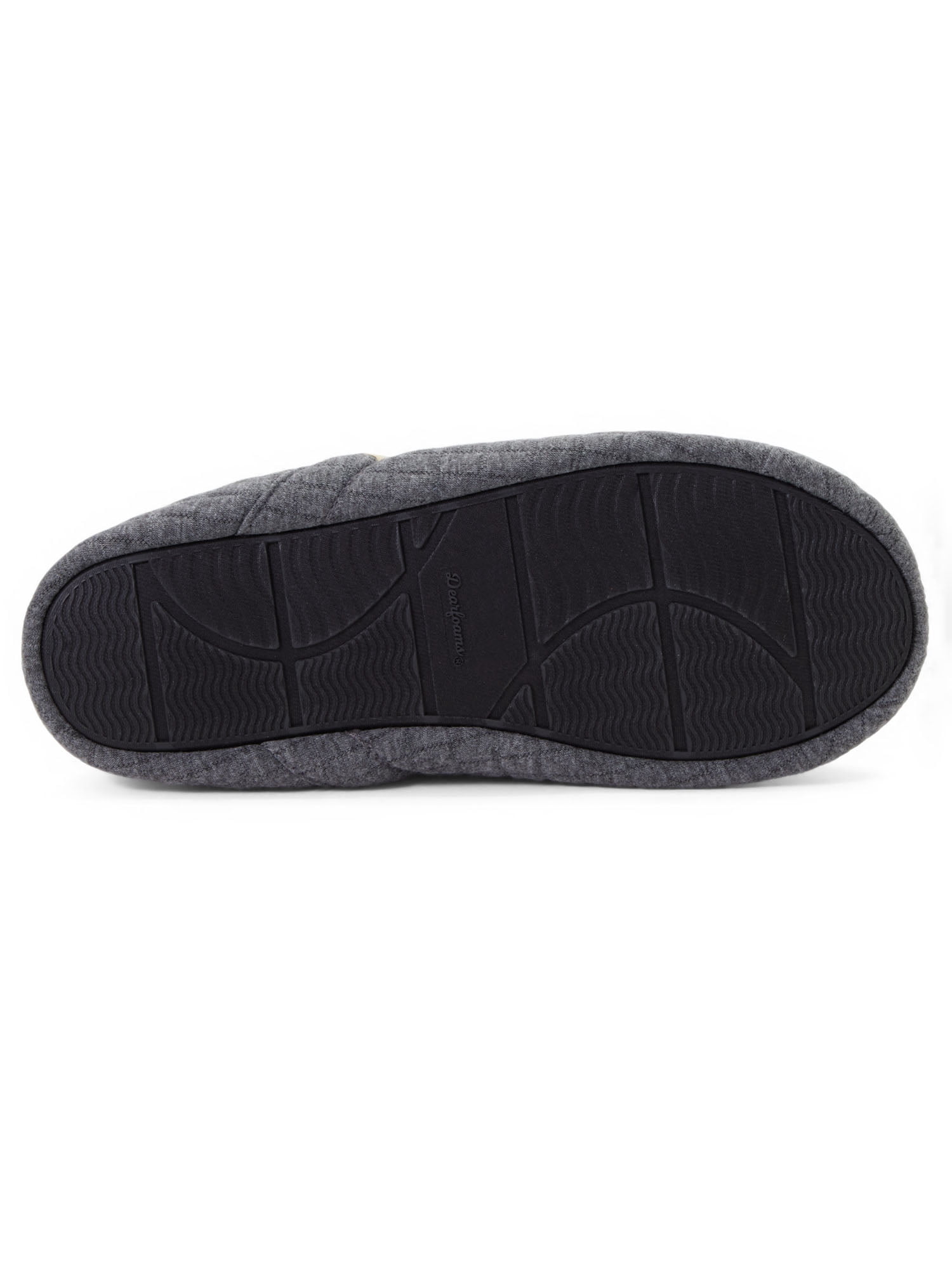 Dearfoams Cozy Comfort Men's Travel Jersey Knit Slipper Socks