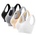 thumbnail image 2 of Womens Sports Bras Seamless Sports Bra Wirefree Yoga Bra With Removable Pads Sports Bras for Women Multicolor4 L, 2 of 7