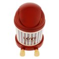 thumbnail image 1 of unbranded Basurero De Rojo Compacto Para Oficina Y Hogar Con Tapa Moderno, 1 of 8