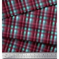 thumbnail image 3 of Soimoi polyester Crepe Fabric Check Check Print Fabric by the Yard 52 Inch Wide, 3 of 3