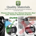 thumbnail image 4 of Galvanized Raised Garden Bed Outdoor, 4Pcs 4ft Metal Planter Box, Black, 4 of 7