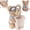 Bear, variant on Cute Bear Tissue Holder and Trash Can, Soft Plush Car Tissue Box, 2 in 1 Automotive Storage Box, Cartoon Garbage Can, Multifunctional Animal Paper Box for Car and Home