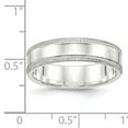 thumbnail image 2 of 925 Sterling Silver 6mm Design Edge Band Ring Size 7, 2 of 6