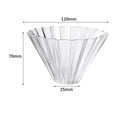 thumbnail image 7 of Pour over Coffee Filter, Coffee Filter Holder Reusable for Single Cup Brew, Coffee Dripper, Coffee Filter Cone, for Office Clear, 7 of 7