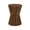 Brown Handmade Intricately Carved Stripes Drum Geometric 13" x 13" x 18", variant on DecMode 13" x 18" Brown Teak Wood Handmade Intricately Carved Drum Accent Table, 1-Piece