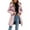 Pink, variant on Hueook Winter Coats for Women's Solid Color Long-sleeved Hooded Fashion-padded Jacket Wine M