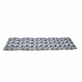 thumbnail image 2 of Dahlia Flower Floor Pillow Lounger Cover, Dotted Digital Paint of Dahlia Botanical Curved Rolled Wild Ray Blunts Design, Nap Mat Printed Fabric Case for 5 Pillows, 88" x 36", Blue White, by Ambesonne, 2 of 5