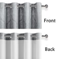 thumbnail image 6 of JIUZHEN Ombre Blackout Curtains - Grommet Top Gradient Damask Pattern Thermal Insulated Drapes for Living Room and Bedroom, 2 Panels, 52 x 63 Inch Length, Black, 6 of 7