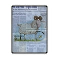 thumbnail image 1 of RYLABLUE Funny Sheep Fleece Blanket Throws 58x80 inches, 1 of 3