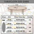 thumbnail image 5 of Modern Oval Tablecloth for Oval Table Waterproof Table Cloths for Dining Room Indoor Outdoor Home Decorative Table Cloth-60x84in, 5 of 5