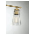 thumbnail image 6 of Chantilly 3-Light Bathroom Vanity Light in Warm Brass, 6 of 6