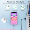 thumbnail image 4 of Funda con batería QTshine de 7500 mAh para iPhone 11/XR de 6,1" color morado, 4 of 7