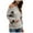 Gray, variant on LYXSSBYX Women Fall Sweaters Dress for Women 2022 Hot Sale Clearance Women Star Print Off-Shoulder Round Neck Sweater