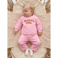 thumbnail image 6 of Miaouyo Toddler Baby Girl Sweat Outfit Embroidered Long Sleeve Tops Wide Leg Pants, 6 of 9