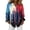 Light Blue, variant on Womens Usa 250th Anniversary Shirt 4th Of July American Flag Elements Shirts Patriotic Long Sleeve V Neck Butoon Down Shirt Dark Blue S