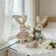 thumbnail image 4 of CaiYueKe Easter Gnome Figurine Sitting with Radish Home Decor Holiday Party Ornament Spring Bunny Garden Statue Cute Collectible Gift for Festive Decoration Indoor Outdoor Display, 4 of 7