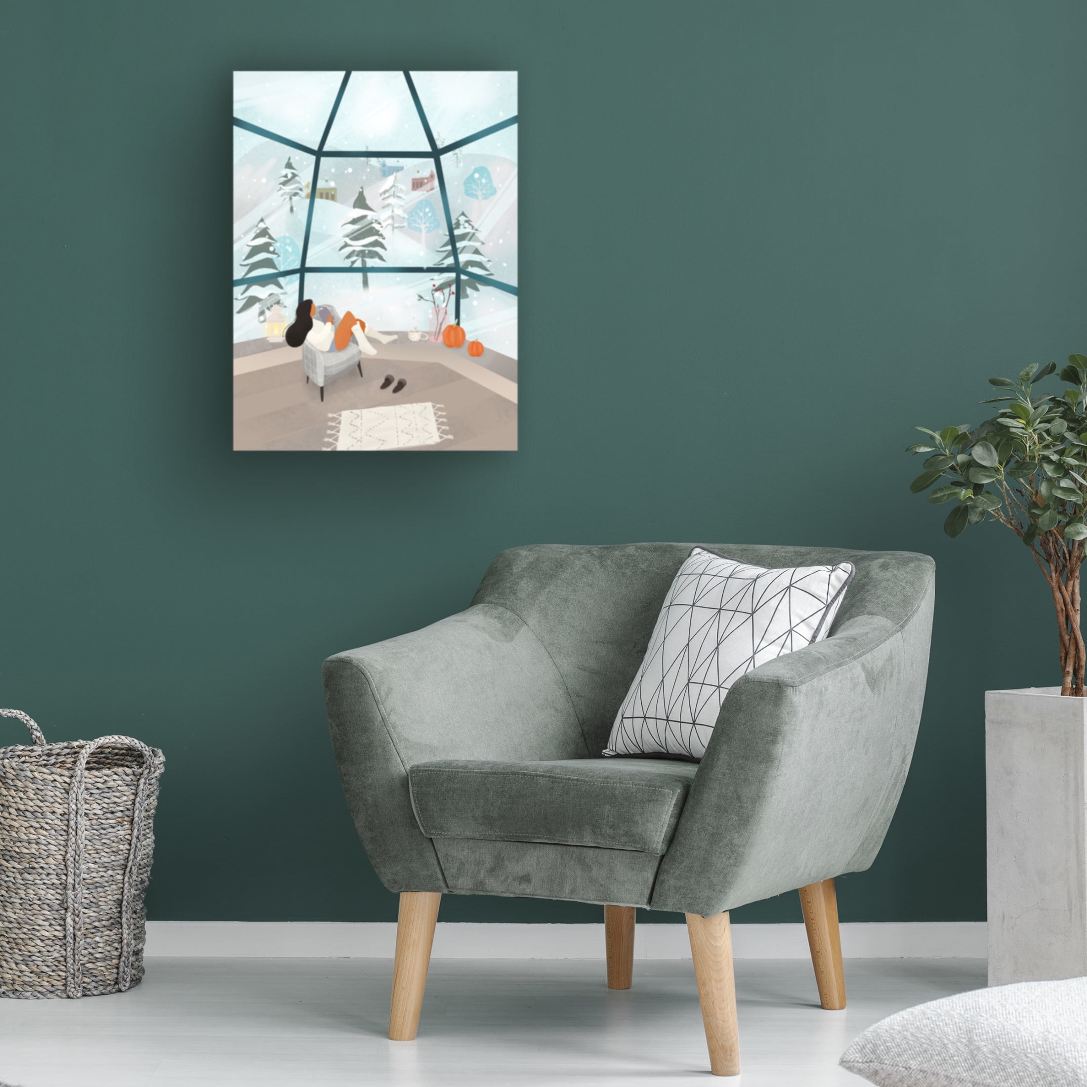 Trademark Fine Art Petra Lizde Winter Wonderland Canvas Wall Art