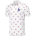 thumbnail image 2 of Men's Antigua White Los Angeles Dodgers  Americana Polo, 2 of 3