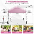 thumbnail image 5 of YYAo Canopy, Outdoor Canopy Tent,10 x 17.6 Feet Outdoor Instant Pop-up Canopy Tent with Dual Half Awnings-Pink, 5 of 10