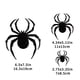thumbnail image 4 of 12 Uds Halloween Araña Aterradora Ventanas Pegatina PVC para Fiesta en Casa, 4 of 5