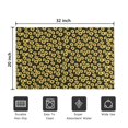 thumbnail image 5 of Black Yellow Sunflower Pattern Door Rugs,Washable Non Slip Door Mats Indoor,Decorative Door Mats,Entry Mat Indoor for Entrance,Bedroom,Kitchen,Bathroom,20"x32", 5 of 6