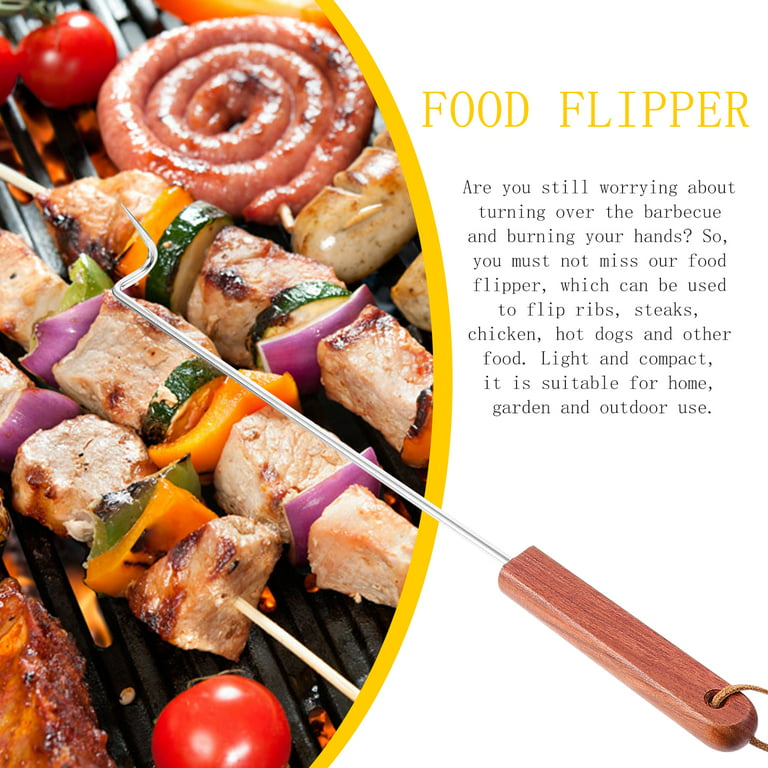 EZ Flip BBQ and kitchen meat flipper both right and  