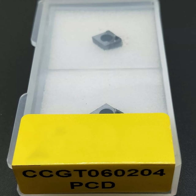 2Pcs Ccgt060204 Pcd Ccgt21.51 Cnc Copper Polycrystalline Inserts for Aluminum
