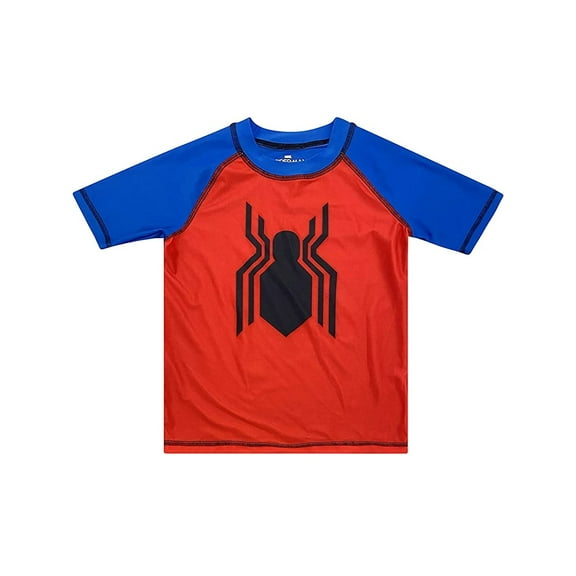 Marvel Little Boys' Spiderman Rash Guard, Sizes 4-7