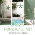 thumbnail image 3 of Decoración de pared de metal con forma de estrella de mar POXOHO, 30 cm, estilo costero, 3 of 6