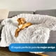thumbnail image 3 of Cama Suave Bluelander Gris Mediana para Perros y Gatos de Algodón y Felpa, 3 of 7