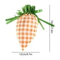 thumbnail image 4 of Gallickan Easter Carrot Fabric Gift Bags, Drawstring Easter Bag Carrot Wrap Bags for Spring Easter Basket Stuffers Egg Outdoor Party Favor Supplies, 5 x 9.5 Inch, Orange, 4 of 6