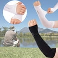 thumbnail image 4 of Radiance Cooling Arm Sleeves Cover Sports UV Physical Sun Protection Unisex Z2A3, 4 of 8