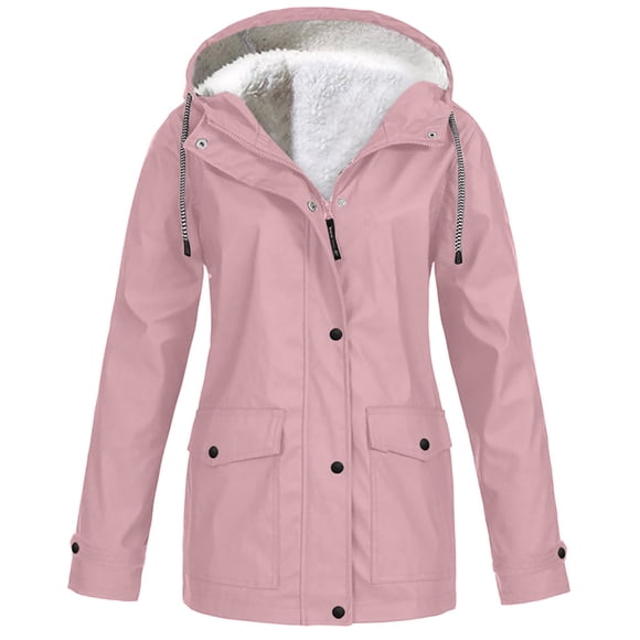 UPPADA Winter Coat Fuzzy Winter Blanket Coats for Women Button Down Thermal Jackets Leopard Color Block Outerwear Cat Ear Cute Hoodies Abrigos De Mujer Elegantes