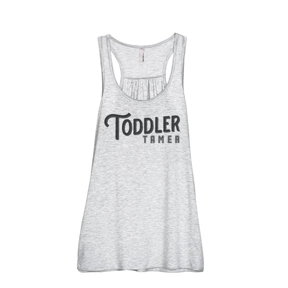 Toddler Tamer Women's Fashion Sleeveless Flowy Racerback Workout Yoga Tank Top Sport Grey Small