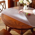 thumbnail image 1 of Upgraded Version Clear Round Table Cover mm Thick es Round Table Protector for Dining Room Table Clear Vinyl Tablecloth Protector Oil Proof Plastic Table Cover Circle, 1 of 8