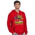 thumbnail image 5 of Ugly Christmas Pattern PACMAN Holiday Zip Up Hoodie Men's Women's Brisco Brands S, 5 of 6