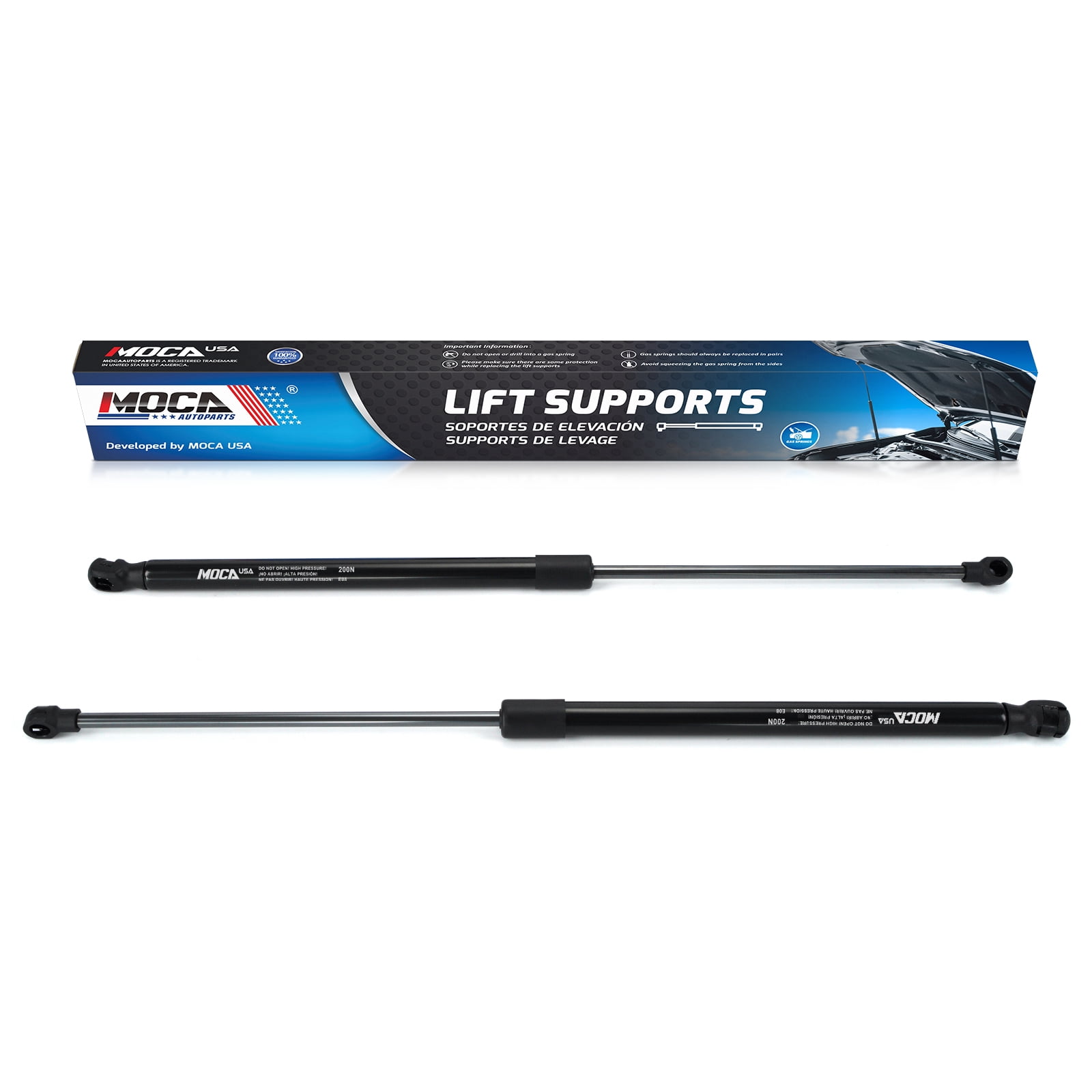 MOCA AUTOPARTS 2pcs Hood Lift Supports Gas Springs Struts Shocks Fit for 2010-2015 Lexus RX350 RX450h