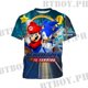 thumbnail image 1 of Camiseta Sonic Y Mario Bros De 3 A 13 Años Para Niños Verano Manga Corta Niñas Tops Camisas Casuales, 1 of 4