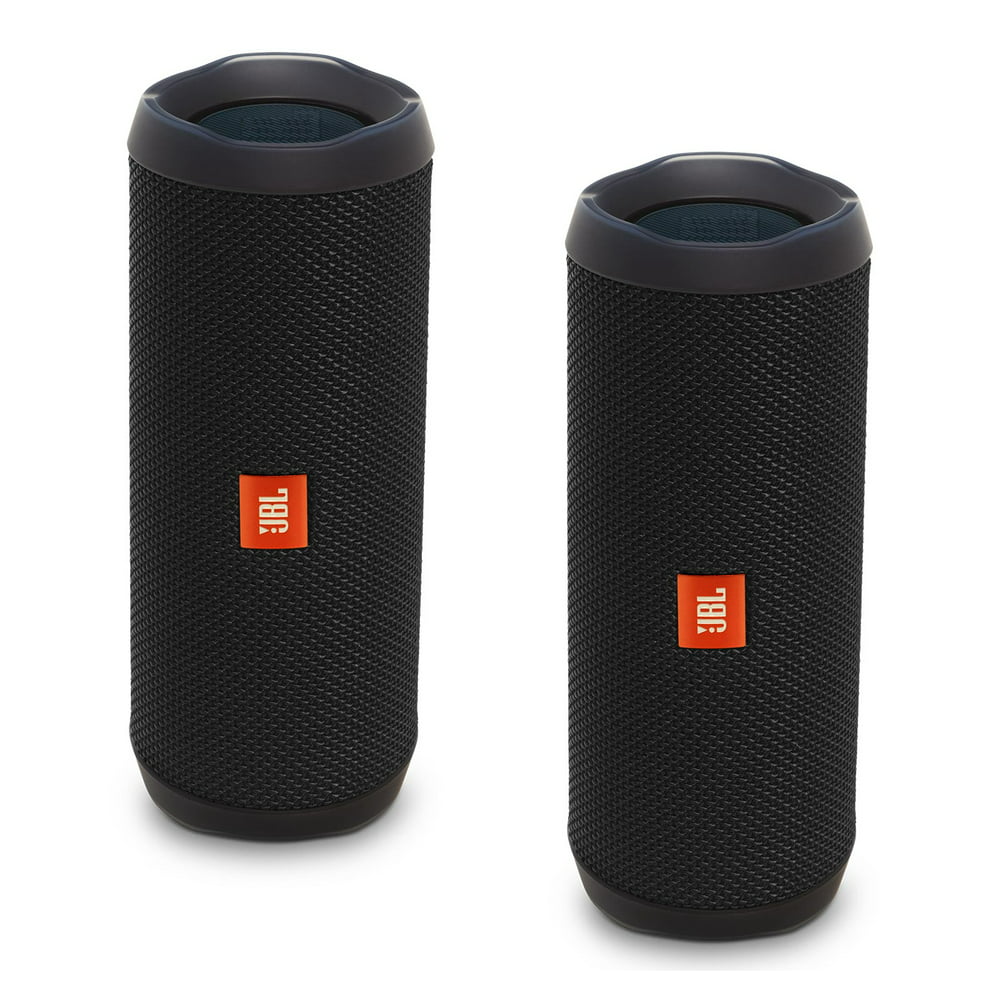 JBL Portable Bluetooth Speaker with Waterproof, Black, JBLFLIP4BLKAMx2