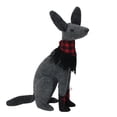 thumbnail image 2 of Northlight Chien Assis avec Collier à Carreaux Décoration de Noël - 14.5 Pouces - Gris et Rouge, 2 of 3