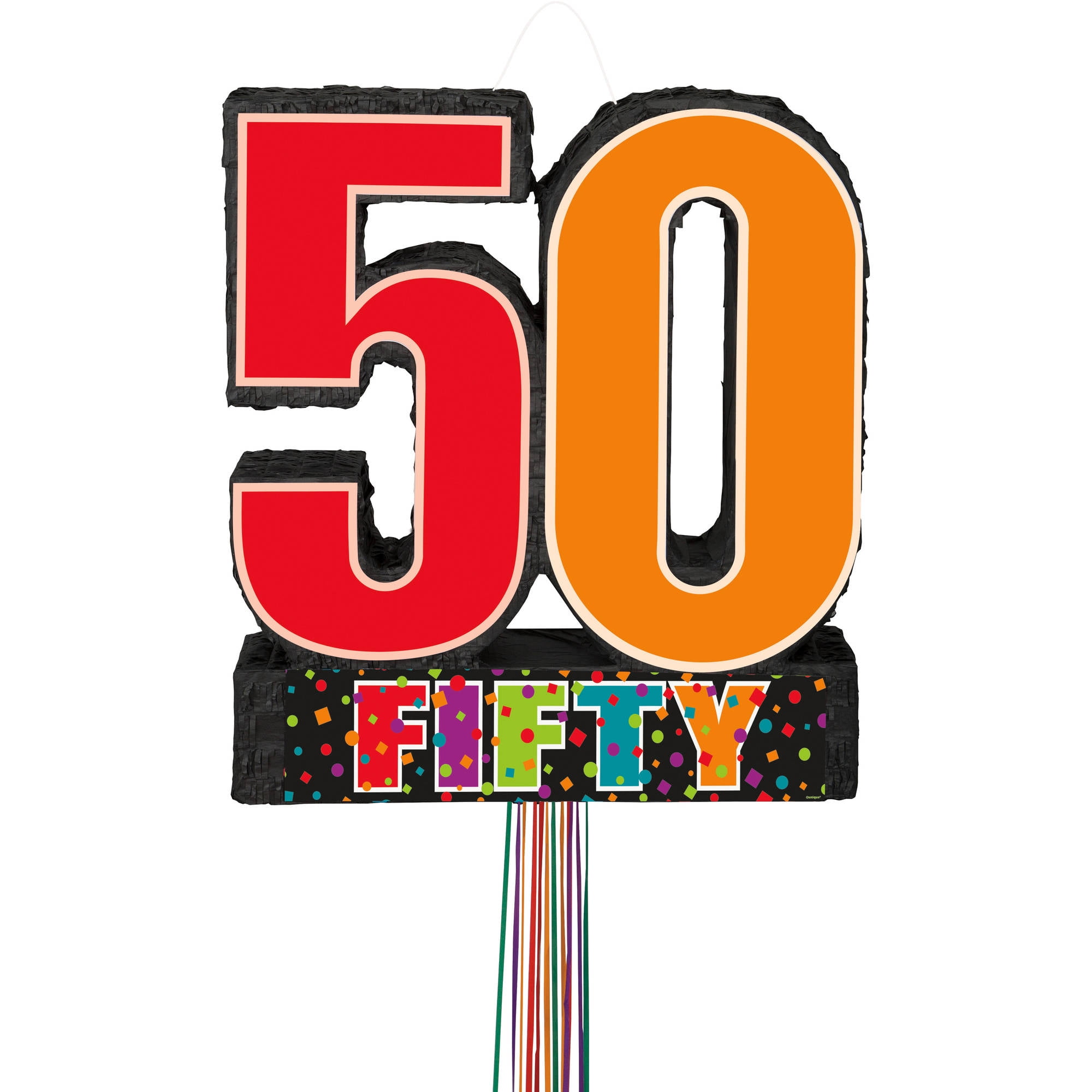 Birthday Cheer 50th Birthday Pinata, Pull String